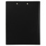 Папка-планшет STAFF, А4 (310х230 мм), с прижимом и крышкой, пластик, черная, 0,5