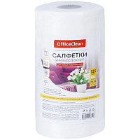 Салфетки универсальные OfficeClean "Professional", вискоза, 25*30см, 125шт, в рулоне, 45г/м2