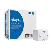 Бумага туалетная листовая д/дисп KK Kleenex 2сл бел 200лист 36 пач. 8408 штр.  5027375025143