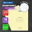 Тетради ДЭК 18 л. КОМПЛЕКТ 20 шт. BRAUBERG "КЛАССИКА NEW", клетка,
