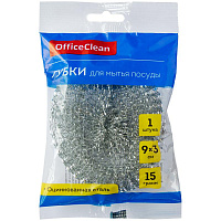 Губка для посуды OfficeClean, металлическая, 9*3см, 1шт. 248558/Н