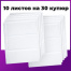 Листы-вкладыши для альбома "OPTIMA" на 3 боны (купюры), КОМПЛЕКТ 10