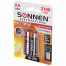 Батарейки аккумуляторные Ni-Mh пальчиковые КОМПЛЕКТ 2 шт., АА (HR6) 2100 mAh,
