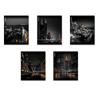 Тетрадь общая ученическая ErichKrause Urban Lights, 48 листов, клетка, глянцевая ламинация MIX-PACK
