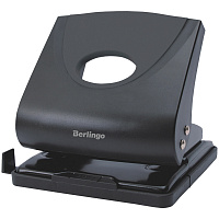 Дырокол "Office Soft" 30 л, пластиковый, черный, с линейкой: DDp_30161 штр.:  4606782166109