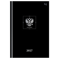 Ежедневник датированный 2027г., А5, 176л., 7БЦ BG "Орел", глянцевая ламинация
