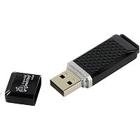 Память Smart Buy USB Flash 16GB Quartz черный: SB16GBQZ-K штр.:  4690626026537