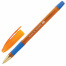 Ручка шариковая масляная с грипом BRAUBERG Model-XL ORANGE, СИНЯЯ, узел 0,7мм,