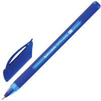 Ручка шариковая масляная BRAUBERG "Extra Glide Soft Blue", СИНЯЯ, узел 0,7 мм, линия письма 0,35 мм, OBP150