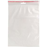 Пакет с замком (Zip Lock) с европодвесом 18 х 25 см, 60 мкм, 100 шт/уп.