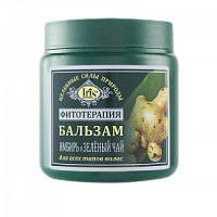Iris Фитотерапия БАЛЬЗАМ для волос ИМБИРЬ и ЗЕЛЁНЫЙ ЧАЙ 500мл/12шт