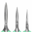 Ножницы BRAUBERG "CLASSIC PRO" 3 шт. (155, 185, 210 мм), мятные ручки,
