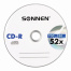 Диск CD-R SONNEN 700 Mb 52x Bulk (термоусадка без шпиля), КОМПЛЕКТ 50 шт.,