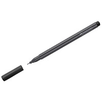 Ручка капиллярная Faber-Castell "Grip Finepen" черная, 0,4мм, трехгранная. 151699
