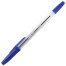 Ручка шариковая ОФИСМАГ "Line", СИНЯЯ, корпус прозрачный, узел 1 мм,