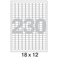 Этикетки самоклеящиеся Office Label 18х12 мм/230шт. на листе А4 50 листов