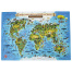 Интерактивная деревянная карта-пазл GLOBEN "Животный и растительный мир