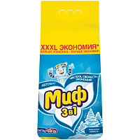 Порошок для машинной стирки Миф "Морозная свежесть", 9кг