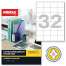 Этикетки самоклеящиеся Promega label 52,5х35 мм 32 штуки на листе белые (100
