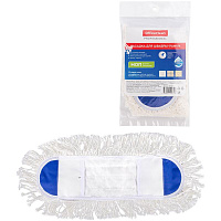 Насадка МОП для швабры-рамки OfficeClean "Professional" карманы, 40*11см, хлопок, длинный ворс. 266760