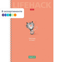 Бизнес-тетрадь А4,96л,кл,гребень,Смекалки,в асс.066119