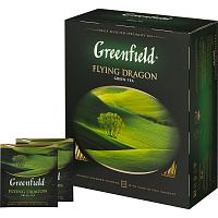 Чай Greenfield Flying Dragon зеленый фольгир.100пак/уп 0585-09