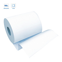 Полотенца бумажные в рулонах OfficeClean (H1) 2-х слойн., 150м/рул, белые 262646