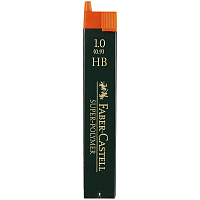 Грифели для механических карандашей Faber-Castell "Super-Polymer", 12шт., 1,0мм, HB