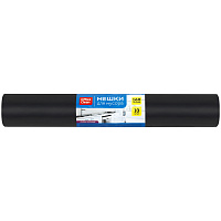 Мешки для мусора 160л OfficeClean ПВД, 90*120см, 65мкм, 10шт., суперпрочные, черные, в рулоне