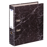 Пaпкa-регистратор OfficeSpace® 70мм, мрамор, черная: AFm70_134 / 153195 штр.:  4610008521344